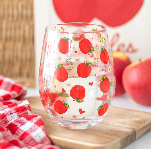 Apple Stemless Wine Glass