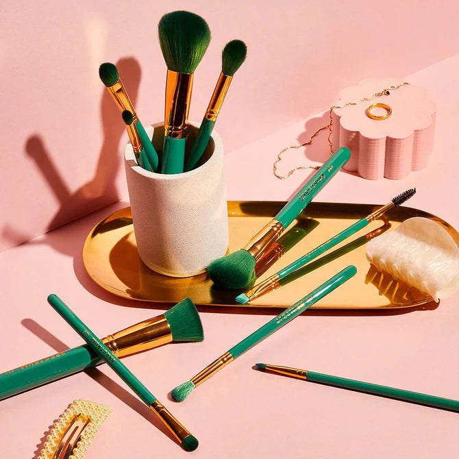 10 Piece Malachite Brush Set - Spectrum Collections